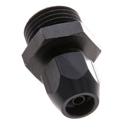 10x4mm & G1/2'' Aluminum Straight Compression Fitting with Male Threads 10 bar PVC and PA [2 Pieces]