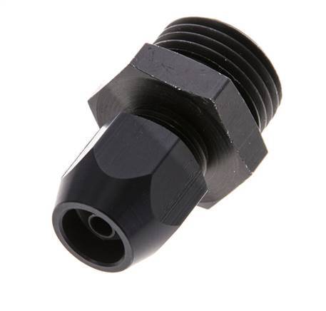 10x4mm & G1/2'' Aluminum Straight Compression Fitting with Male Threads 10 bar PVC and PA [2 Pieces]