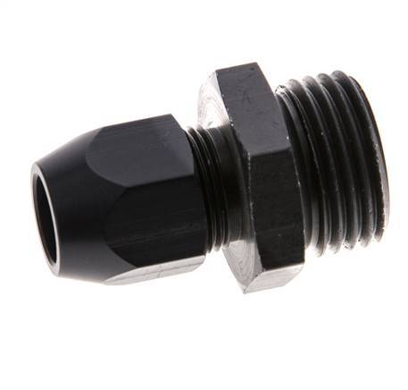 10x4mm & G1/2'' Aluminum Straight Compression Fitting with Male Threads 10 bar PVC and PA [2 Pieces]