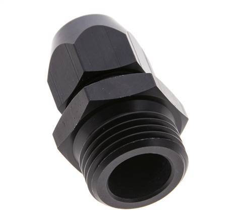 12x6mm & G1/2'' Aluminum Straight Compression Fitting with Male Threads 10 bar PVC and PA [2 Pieces]