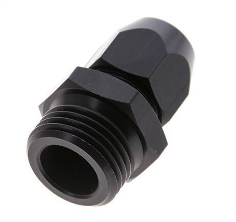 12x6mm & G1/2'' Aluminum Straight Compression Fitting with Male Threads 10 bar PVC and PA [2 Pieces]