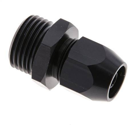 12x6mm & G1/2'' Aluminum Straight Compression Fitting with Male Threads 10 bar PVC and PA [2 Pieces]