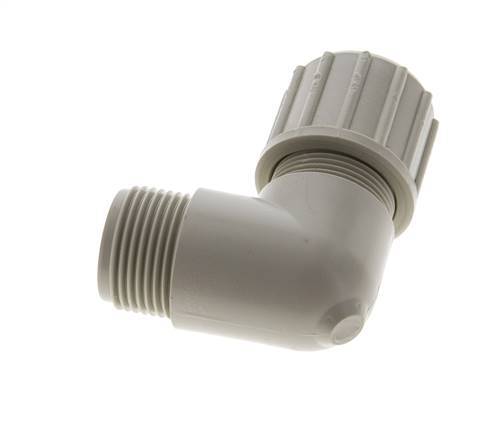20x13mm & G3/4'' PP Elbow Compression Fitting with Male Threads 10 bar PVC and PA