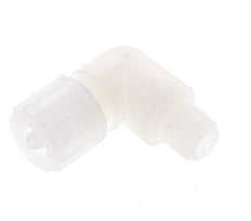 10x4mm & G1/4'' PVDF Elbow Compression Fitting with Male Threads 10 bar PVC and PA