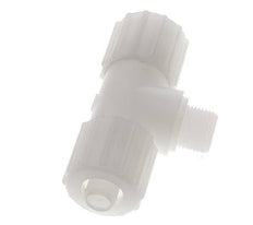15x9mm & G3/8'' PVDF T-Shape Tee Compression Fitting with Male Threads 10 bar PVC and PA