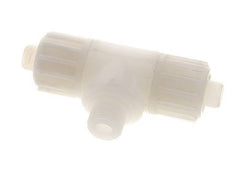16x10mm & G3/8'' PVDF T-Shape Tee Compression Fitting with Male Threads 10 bar PVC and PA