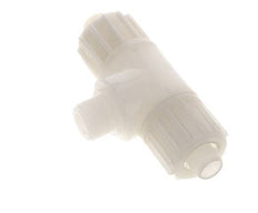 16x10mm & G3/8'' PVDF T-Shape Tee Compression Fitting with Male Threads 10 bar PVC and PA