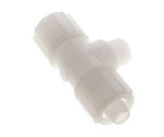 20x13mm & G1/2'' PVDF T-Shape Tee Compression Fitting with Male Threads 10 bar PVC and PA