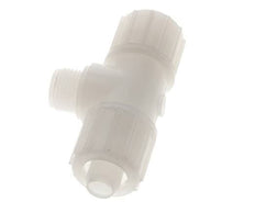 20x13mm & G1/2'' PVDF T-Shape Tee Compression Fitting with Male Threads 10 bar PVC and PA