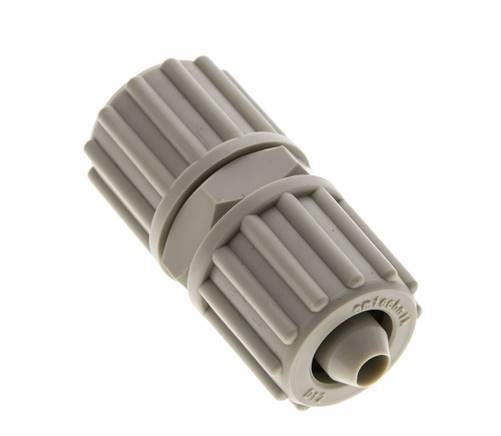 12x6mm PP Straight Compression Fitting 10 bar PVC and PA