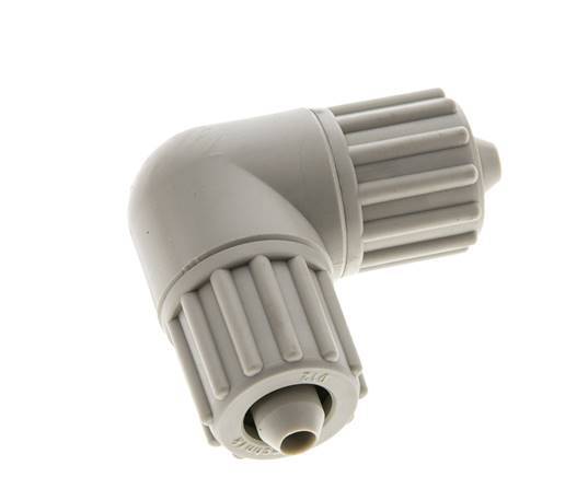 12x6mm PP Elbow Compression Fitting 10 bar PVC and PA