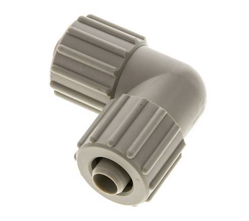 15x9mm PP Elbow Compression Fitting 10 bar PVC and PA