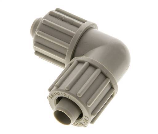 16x10mm PP Elbow Compression Fitting 10 bar PVC and PA