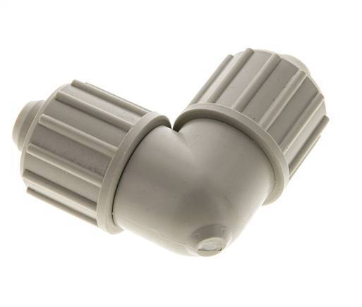 20x13mm PP Elbow Compression Fitting 10 bar PVC and PA