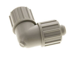 20x13mm PP Elbow Compression Fitting 10 bar PVC and PA