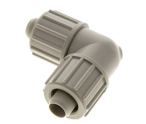 20x13mm PP Elbow Compression Fitting 10 bar PVC and PA