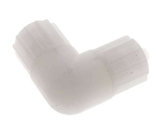12x6mm PVDF Elbow Compression Fitting 10 bar PVC and PA