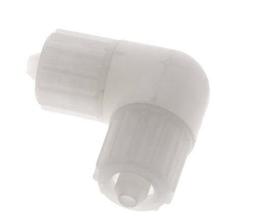 12x6mm PVDF Elbow Compression Fitting 10 bar PVC and PA