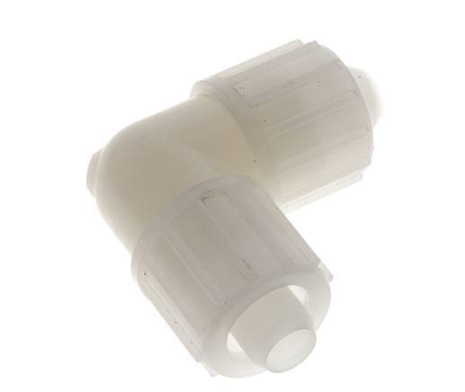 20x13mm PVDF Elbow Compression Fitting 10 bar PVC and PA