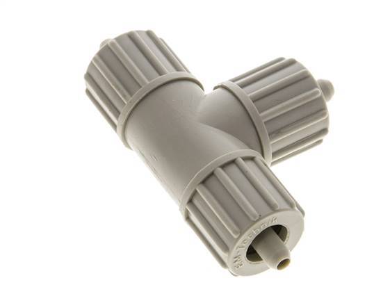10x4mm PP T-Shape Tee Compression Fitting 10 bar PVC and PA