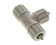 10x4mm PP T-Shape Tee Compression Fitting 10 bar PVC and PA