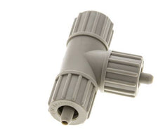 10x4mm PP T-Shape Tee Compression Fitting 10 bar PVC and PA
