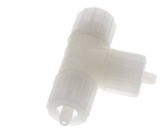 10x4mm PVDF T-Shape Tee Compression Fitting 10 bar PVC and PA