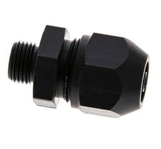 7x4mm & G1/8'' Aluminum Straight Compression Fitting with Male Threads 10 bar PVC and PA
