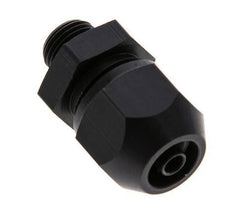 7x4mm & G1/8'' Aluminum Straight Compression Fitting with Male Threads 10 bar PVC and PA