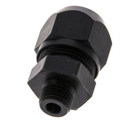 9x6mm & G1/8'' Aluminum Straight Compression Fitting with Male Threads 10 bar PVC and PA