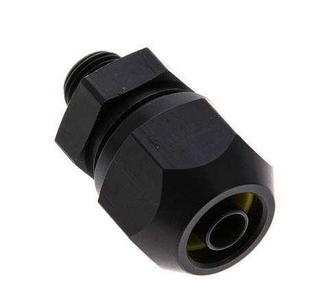 9x6mm & G1/8'' Aluminum Straight Compression Fitting with Male Threads 10 bar PVC and PA