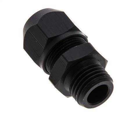 7x4mm & G1/4'' Aluminum Straight Compression Fitting with Male Threads 10 bar PVC and PA