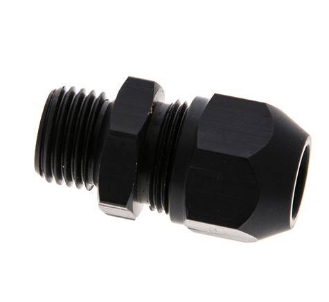 7x4mm & G1/4'' Aluminum Straight Compression Fitting with Male Threads 10 bar PVC and PA