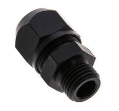 9x6mm & G1/4'' Aluminum Straight Compression Fitting with Male Threads 10 bar PVC and PA