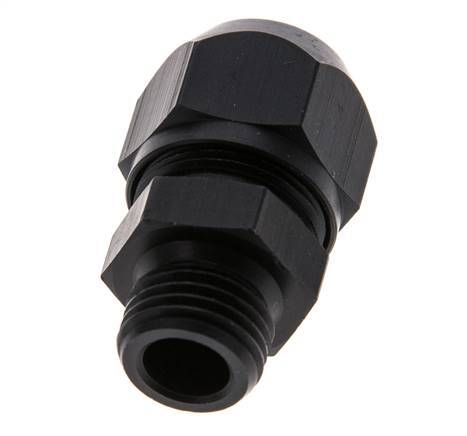9x6mm & G1/4'' Aluminum Straight Compression Fitting with Male Threads 10 bar PVC and PA