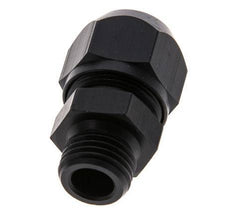 9x6mm & G1/4'' Aluminum Straight Compression Fitting with Male Threads 10 bar PVC and PA