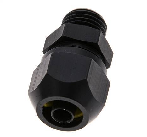 9x6mm & G1/4'' Aluminum Straight Compression Fitting with Male Threads 10 bar PVC and PA