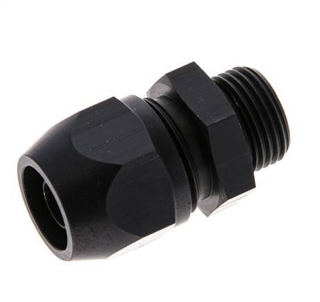 12x9mm & G3/8'' Aluminum Straight Compression Fitting with Male Threads 10 bar PVC and PA
