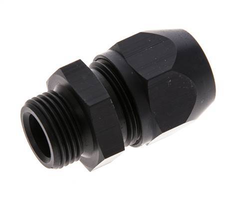 12x9mm & G3/8'' Aluminum Straight Compression Fitting with Male Threads 10 bar PVC and PA