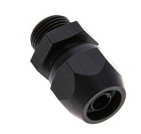 12x9mm & G3/8'' Aluminum Straight Compression Fitting with Male Threads 10 bar PVC and PA