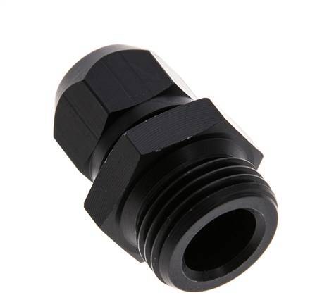 9x6mm & G1/2'' Aluminum Straight Compression Fitting with Male Threads 10 bar PVC and PA
