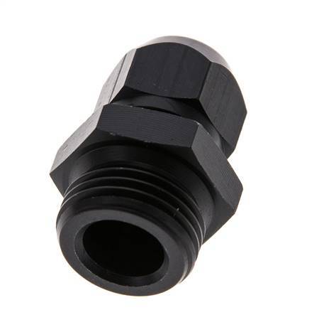 9x6mm & G1/2'' Aluminum Straight Compression Fitting with Male Threads 10 bar PVC and PA