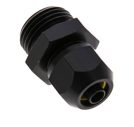 9x6mm & G1/2'' Aluminum Straight Compression Fitting with Male Threads 10 bar PVC and PA