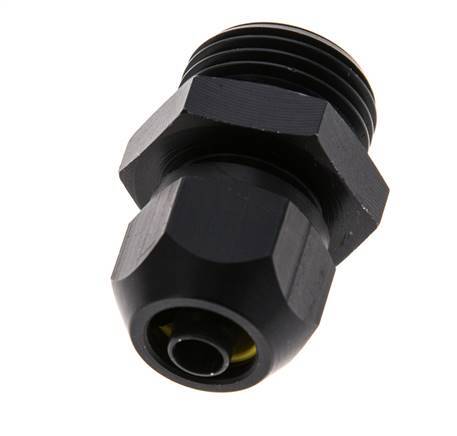 9x6mm & G1/2'' Aluminum Straight Compression Fitting with Male Threads 10 bar PVC and PA