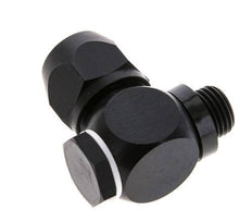 12x9mm & G1/4'' Aluminum Elbow Compression Fitting with Male Threads 10 bar PVC and PA