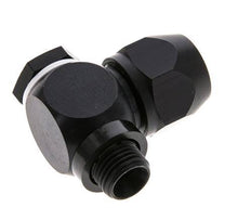 12x9mm & G1/4'' Aluminum Elbow Compression Fitting with Male Threads 10 bar PVC and PA