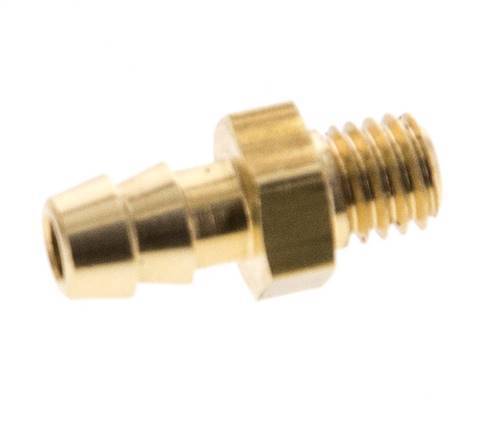 4 mm & M5 Brass Hose Barb Male [10 Pieces]