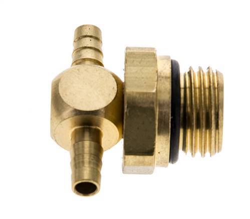 4 mm & G1/4'' Brass Tee Hose Barb with Male Threads NBR