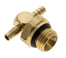 4 mm & G1/4'' Brass Tee Hose Barb with Male Threads NBR