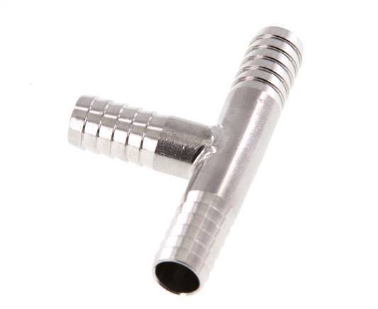 9 mm (3/8'') Stainless Steel 1.4301 Tee Hose Connector